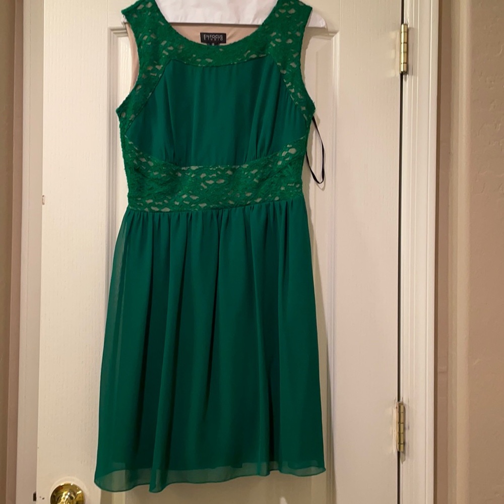 Emerald Green midi dress